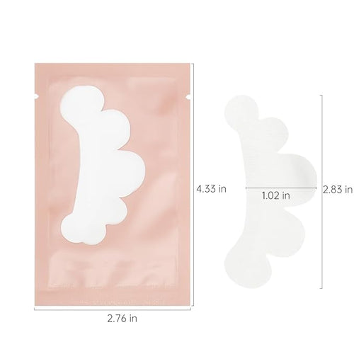 100 Pairs Eye Under Gel Pads Eyelash Extensions Patches,Lash Extension Lint Free Under Hydrogel Eye Mask Pads Beauty Tools (Pink)