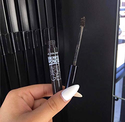 L.A. COLORS Browie Wowie Tinted Brow Gel, Dark Brown CBG413 (Pack of 2)