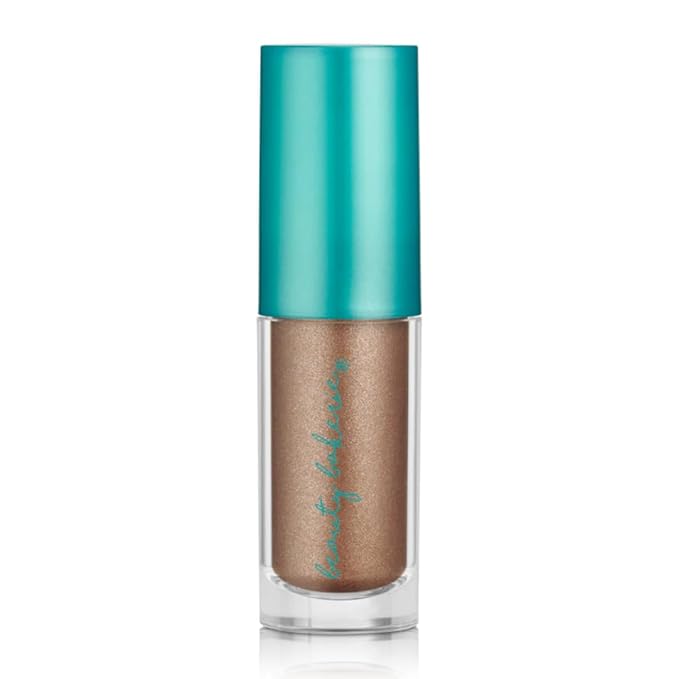 Beauty Bakerie Sugar & Spice Liquid Eyeshadow Set, Metallic Shimmer Eyeshadow, Long-Wearing Lightweight Cream Eye Shadow + Eye Primer Topper Glitter Makeup with Squalene & Glycerin, 6g, Nutmeg