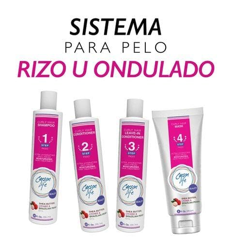 Carson Life Curly Hair Shampoo Paraben and Sulfate Free - 10 Oz - Designed For Curly & Wavy Hair - Shea Butter For Hydration, Anti Frizz, Shine and Bounce (Single)
