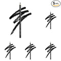 wet n wild Color Icon Kohl Eyeliner Pencil - Rich Hyper-Pigmented Color, Smooth Creamy Application, Long-Wearing Matte Finish Versatility, Cruelty-Free - Baby's Got Black (Pack of 5)