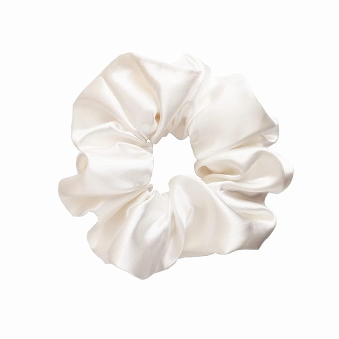 Sufermoe 6 Pcs Satin Silk Hair Scrunchies, Soft Hair Ties, Hair Bands, Hair Bows, Ponytail Holders for Women and Girls (4.5 Inch, Assorted Multi-colored)