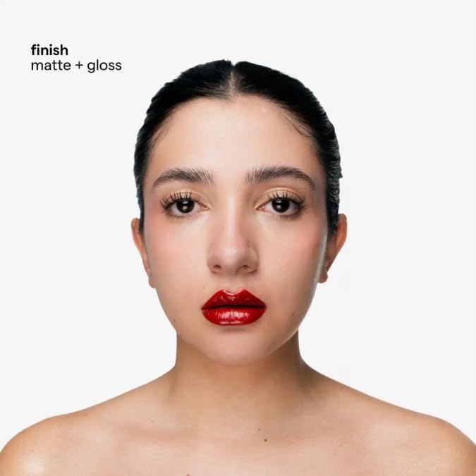 Sarelly, Lip Duo Telenovela 2-in-1 Matte Lipstick & Hydrating Lip Gloss, Red
