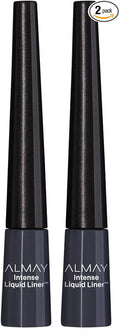 Almay Intense Liquid Eyeliner, Waterproof and Longwearing, Hypoallergenic, Cruelty Free, Fragrance Free, Ophthalmologist Tested, 223 Black Pearl, 0.08 oz (Pack of 2)
