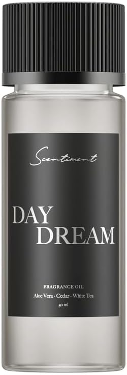 Scentiment Day Dream Diffuser Oil – Aloe Vera, Cedar, White Tea Scent for Diffusers, Fragrance Oil – 1.69 fl oz (50 mL)