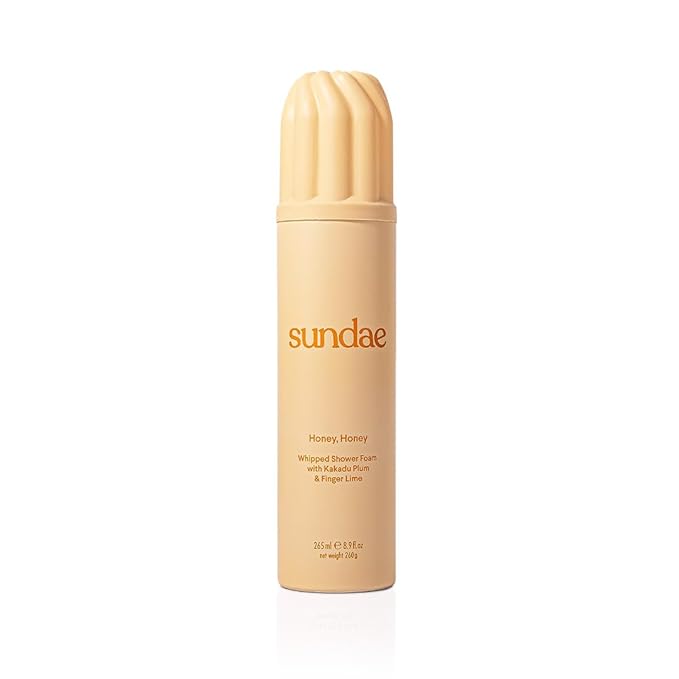 sundae Whipped Shower Foam Honey Honey Foaming Body Wash 8.9 fl oz, 265ml with Kakadu Plum & Finger Lime