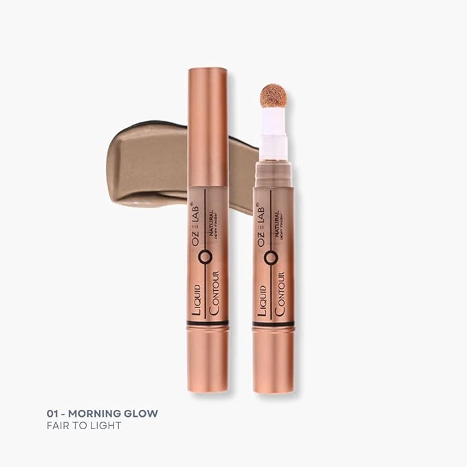 Calypso Glow Liquid Contour Wand Morning Glow – Long-Lasting Matte Finish, Buildable Coverage, Cushion Applicator, Vegan & Cruelty-Free, 6ML/0.21FL.OZ，PACK OF 1