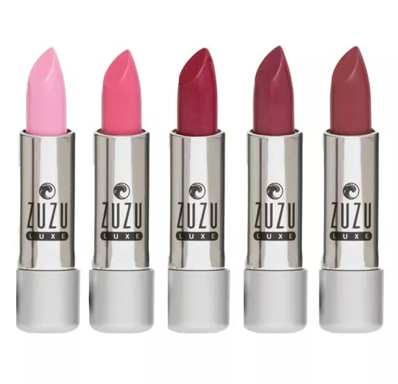 Zuzu Luxe Lip Color Lipstick (Allure - Purplish Coral/Warm Crème), Natural Ultra-Hydrating Lipstick, Paraben Free, Vegan, Gluten-free, Cruelty-free, Non GMO, 0.13 oz