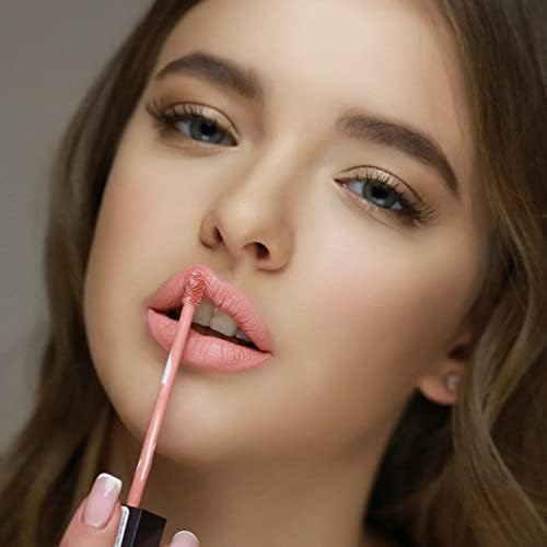 Lipstick for Women & Lip Liner Pencil – Liquid Matte Lipstick Long Lasting – Lip Combo Sets with Lip Stain Long Lasting Waterproof & lip liner stain – Lip Kit Pigmented-Non Smudge-Made in Italy 03