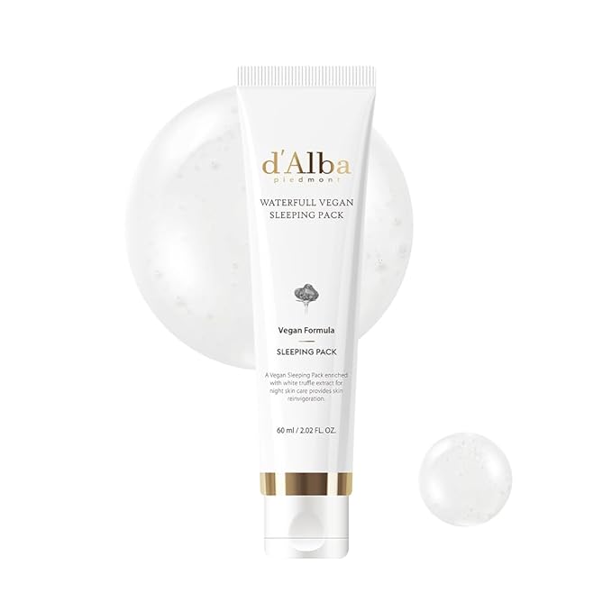 d'alba Piedmont Waterfull Vegan Sleeping Pack (Tube)