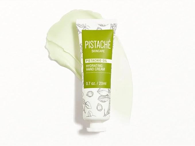 Pistaché Skincare Pistachio Oil Hand Cream | Nourishing & Hydrating Moisturizer for Dry Hands, Nails & Cuticles | Long-Lasting with Vitamin E & Antioxidants (Travel Trio)