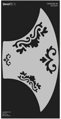 Stencil1FX Flourishes 3 Eyes Makeup Stencil - Fairy Renaissance Elven Princess - Makeup Stencil for Costumes, Dress Up, Halloween, Cosplay, Face Painting, Raves, Festivals, Parades, Parties