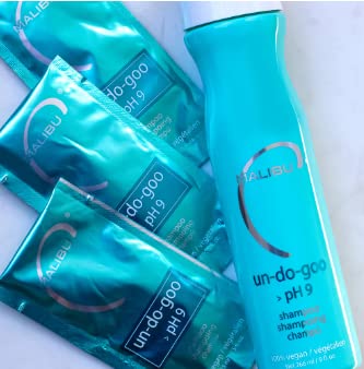 Malibu C Un-Do-Goo Clarifying Shampoo - Removes Product Build Up and Resins from Hair - Shine Restoring, Sulfate-Free Cleanser (12 Packets)