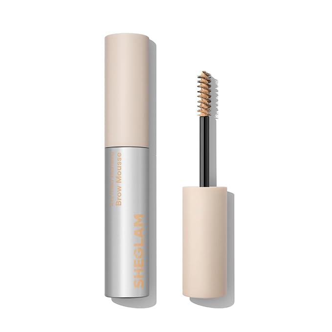SHEGLAM Airy Tinted Volumizing Brow Mousse Eyebrow Cream Gel Highly Pigmented Shaping Filling Water Removal-Beige