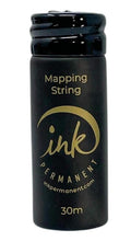 Ink Permanent Brow Mapping String [100 Ft Bottles - 30 m] Pre-Inked String for Permanent Makeup and Microblading Supplies, Brow Mapping Kit, Pre-Inked Thread for Eyebrow Shaping (Black)