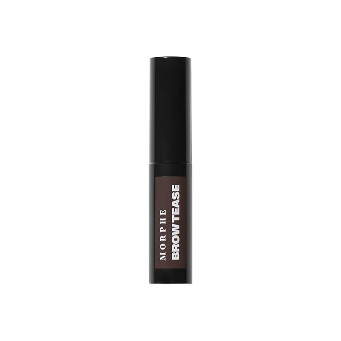 Morphe Brow Tease Eyebrow Gel Mousse - Volumizing Brow Gel to Tint, Thicken & Shape with 100% Natural Bamboo Fibers - Enriched with Conditioning Coffee Seed Oil - Chocolate Mousse (0.16 fl oz)