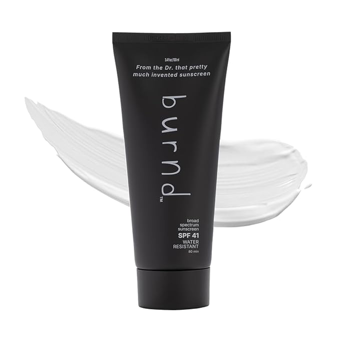 burnd. SPF 41 Broad Spectrum Sunscreen Lotion, Invisible Zinc Oxide Sunscreen, Water Resistant 80 Min, Fragrance Free, Dermatologist & Pediatrician Formulated, Face & Body Sunblock, 3.4 fl oz