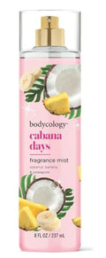 MT.Bodycology Cabana Days Fragrance Body Mist, Coconut Banana Pineapple, Long-Lasting, 8 fl oz