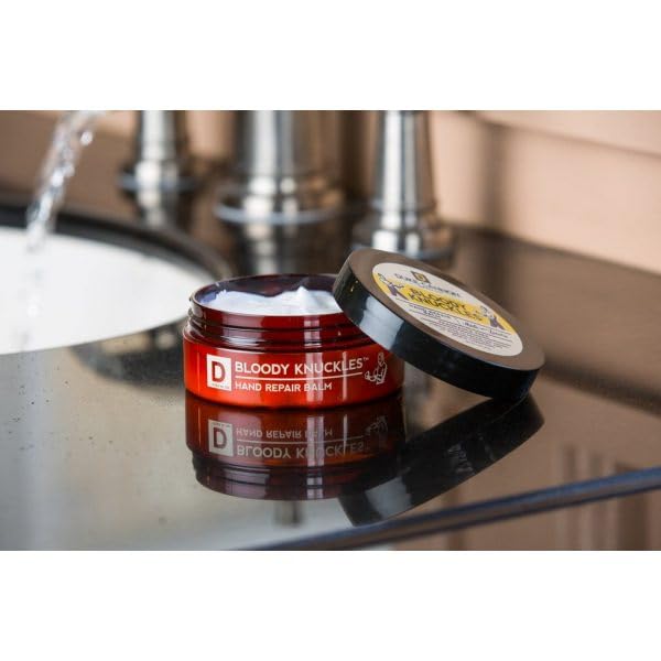 Duke Cannon Supply Co. Bloody Knuckles Hand Repair Balm 3-Pack – 5 oz Unscented Hand Cream for Workers Fighters and Athletes – Heavy Duty Moisturizer for Dry Cracked Hands
