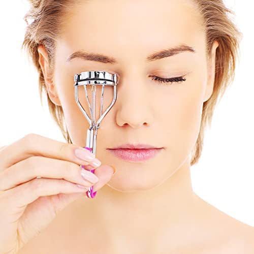 48Pcs Eyelash Curler Refill Pads for Shiseido, Silicone Lash Curler Refills Compatible with elf, Universal Eye Lash Curler Replacement (Black)