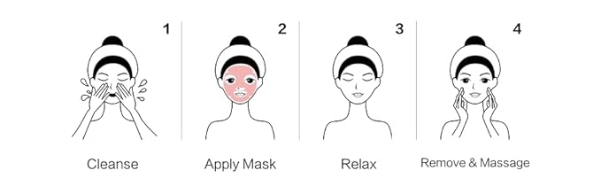 Bio-Collagen Hydrogel Face Mask – Turns Transparent Overnight for Glass Skin – 34g Deep Hydration with 9 Types of Hyaluronic Acid – Brightening Vitamin C & Niacinamide (4-Pack)