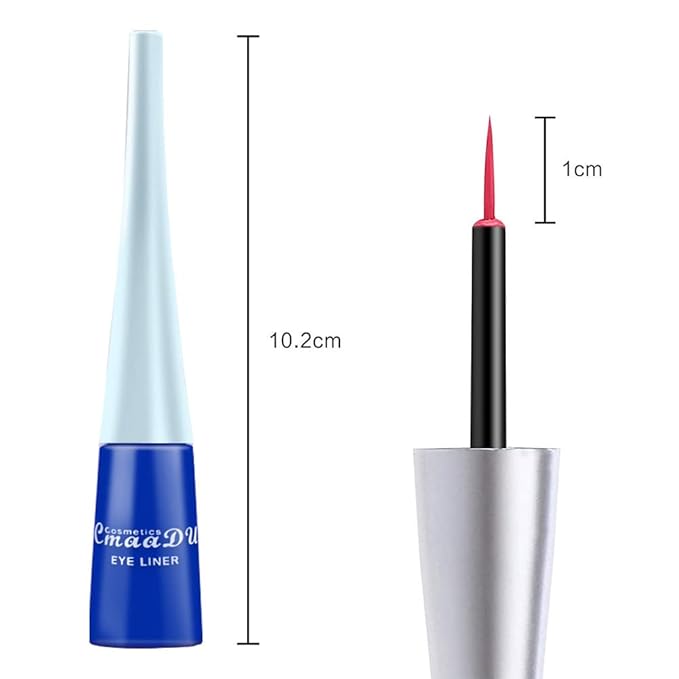 14 Colors Liquid Color Eyeliner, Halloween Waterproof Matte Colored Eyeliners Smudge-proof Fluorescent Colorful Eyeline Face Body Paint Cosplay Gifts Mother's Day for Women