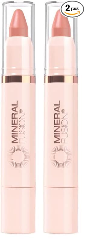 Mineral Fusion Sheer Moisture Lip Tint, Glisten, 0.1 Ounce (Packaging May Vary) (Pack of 2)