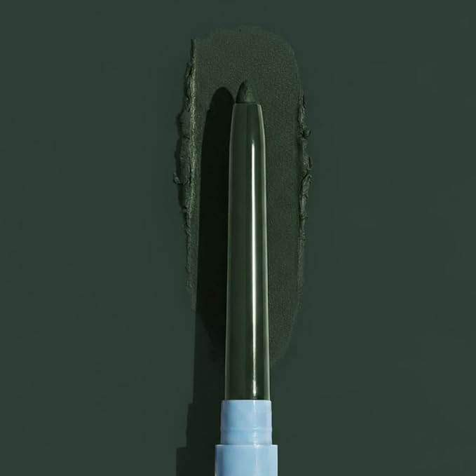 PRIME PROMETICS PrimeEyes Glide Eyeliner for Mature Women – Waterproof, Long-Stay and Mess-Proof – Gel Creme Texture, Discreet Sharpener and Effective Smudger (Emerald)