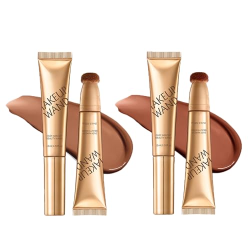 Contour Wand & Blush Wands Duo - Blush, 2 In 1 Liquid Contours Duo for Women with Applicator, Cream Beauty Stick Makeup (Wand01+02)