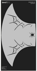 Stencil1FX - Spider Web Eye Makeup Stencil - for Costumes, Dress Up, Halloween, Cosplay, Face Painting, Raves, Festivals, Parades, Parties