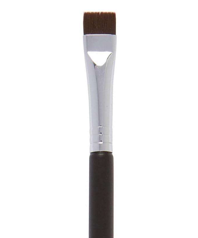 Beauty Junkees Flat Eyeliner Brush - Professional Precision Makeup Brush for Sharp Eye Liner, Eyebrow Shaping & Concealer Application