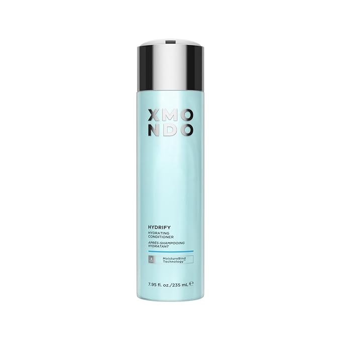 XMONDO Hair Hydrify Hydrating Conditioner | Vegan Formula with Jojoba, Argan, and Moringa Oils to Lock In Moisture, Control Frizz, and Uncover Healthy Smooth Hair, 8 Fl Oz 1-Pack