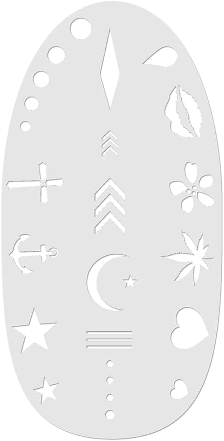 Stencil1FX - Tattoo Marks Makeup Stencil - for Costumes, Dress Up, Halloween, Cosplay, Face Painting, Raves, Festivals, Parades, Parties
