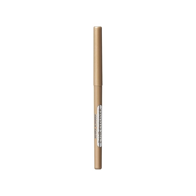 Ruby Kisses Pencil Eyeliner, Retractable Eyeliner, Waterproof, Smudge-Proof Eye Makeup, High Pigmented, 24H Long Lasting Eyepencil (Metallic Gold)
