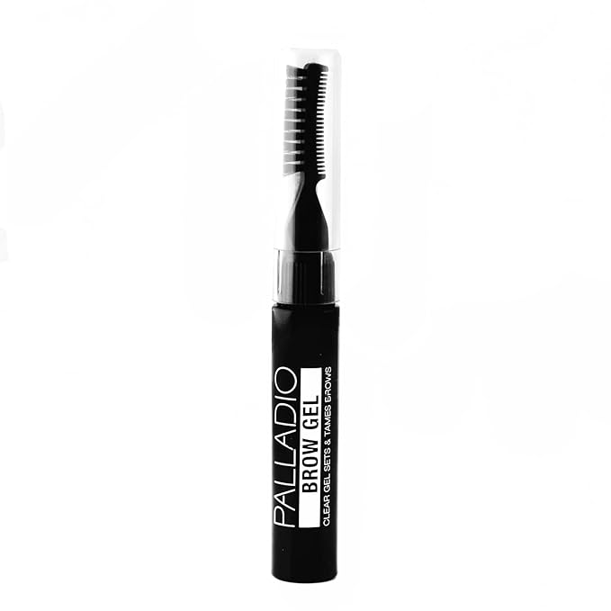 Palladio Brow Styler Clear Brow Gel, Innovative Formula, Holds and Grooms Brows, Brow Setter, Natural Look, Lightweight, Multi-Purpose Conditioning Formula, Doubles as a Clear Mascara