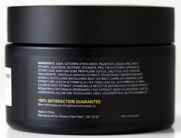 Foot Repair Cream - Callous Remover - For Dry and Cracked feet - Paraben free - Tea Tree Oil - 42% Urea Cream - for Soft Smooth Feet - Phoenix Skin Care for Men - Foot Cream for Men