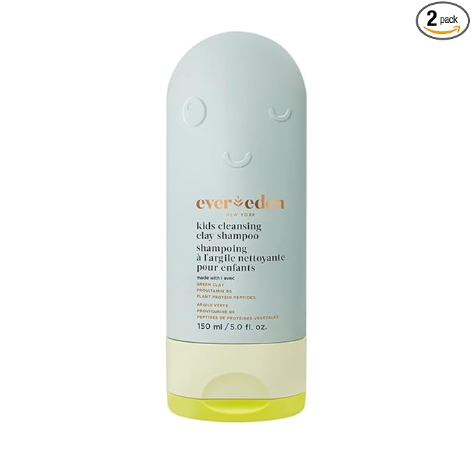 Evereden After Swim & Sports Kids Shampoo: With Cleansing Clay | Detoxifies Hair & Scalp from Chlorine, Dirt, and Sweat | Clean & Vegan Kid Shampoo for Daily Use and Any Hair Type (Pack of 2)
