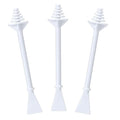 100 Pcs Nose Wax Sticks, Plastic Nose Hair Wax Applicator Stick with Disposable Spatulas for Men Women Eyebrows Ears Nose Hair Removal
