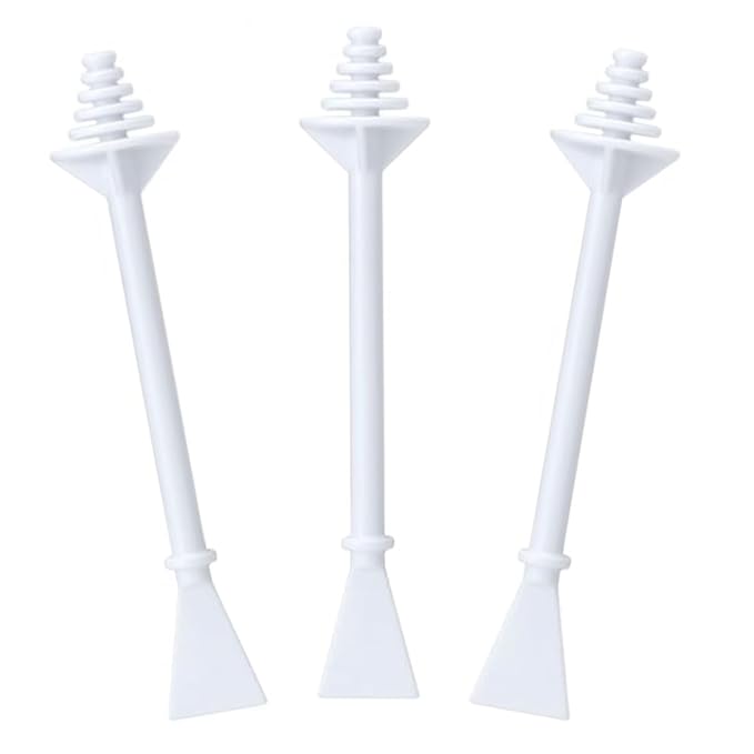 100 Pcs Nose Wax Sticks, Plastic Nose Hair Wax Applicator Stick with Disposable Spatulas for Men Women Eyebrows Ears Nose Hair Removal