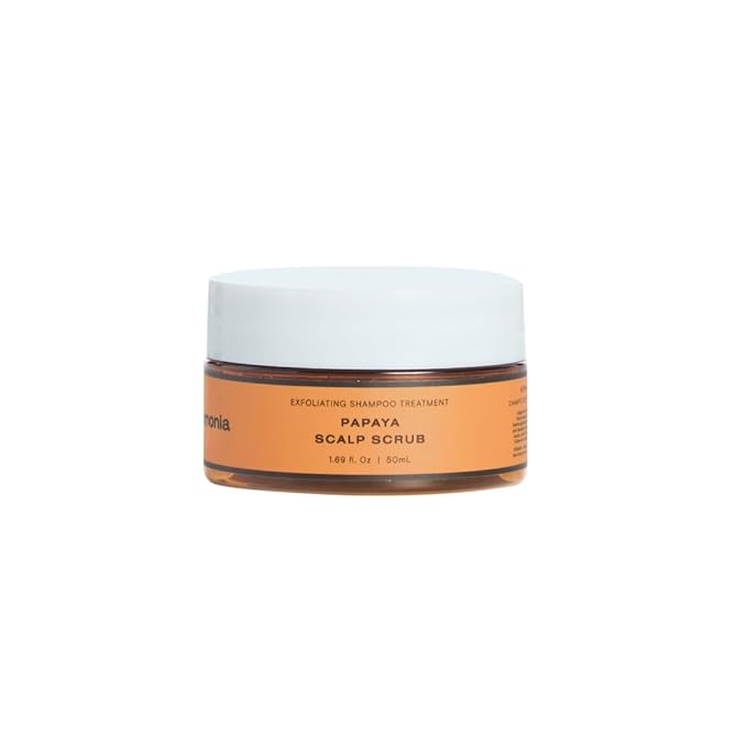 Ceremonia Papaya Scalp Scrub Exfoliating Shampoo Treatment | Exfoliates & Detoxifies Scalp with Papaya Enymes and Pink Salt | Removes Build Up, 1.69 fl oz
