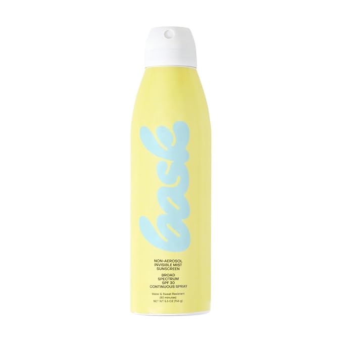Bask SPF 30 Sunscreen Spray - Non-Aerosol, Broad Spectrum UVA/UVB Protection, Dermatologist Recommended, Moisturizing, Lightweight & Non-Greasy, 5.5 oz (Value Pack of 3)