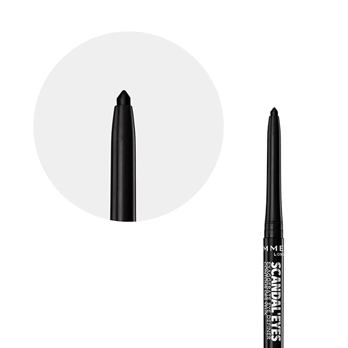 Rimmel London Scandaleyes Exaggerate Eye Definer, 001 Intense Black, 0.35g