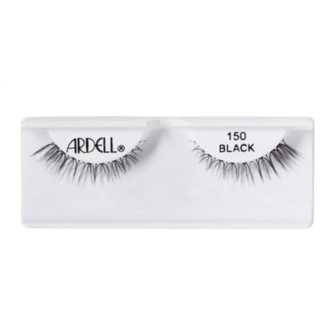 Ardell False Eyelashes Soft Touch 150 - Black, Lightweight Tapered Tips for Natural Look Strip Lashes for Everyday Wear, 4 Pack
