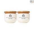 Pacha Soap Co. Whipped Cleansing Scrub, White Blossom & Fig - Premium, Handcrafted, Exfoliating Soap Scrub with Pumice for Face & Body, Soothing Essential Oils, Clean Ingredients 2-Pack (15 oz Ea)