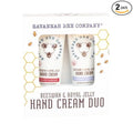Savannah Bee Company Luxe Hand Cream Set - Rich Natural Honey Almond - Soothing Rosemary Lavender - Vitamin-Rich Dual Scent