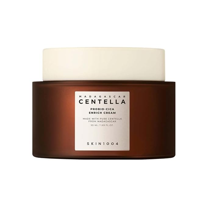 SKIN1004 Probio Cica Enrich Cream 1.69 fl.oz, 50ml, Korean Face Moisturiser, Night Face Cream with Madagascar Centella, Hydrating Moisturizer for Soothing and Strengthening the Skin, Korean Skin Care