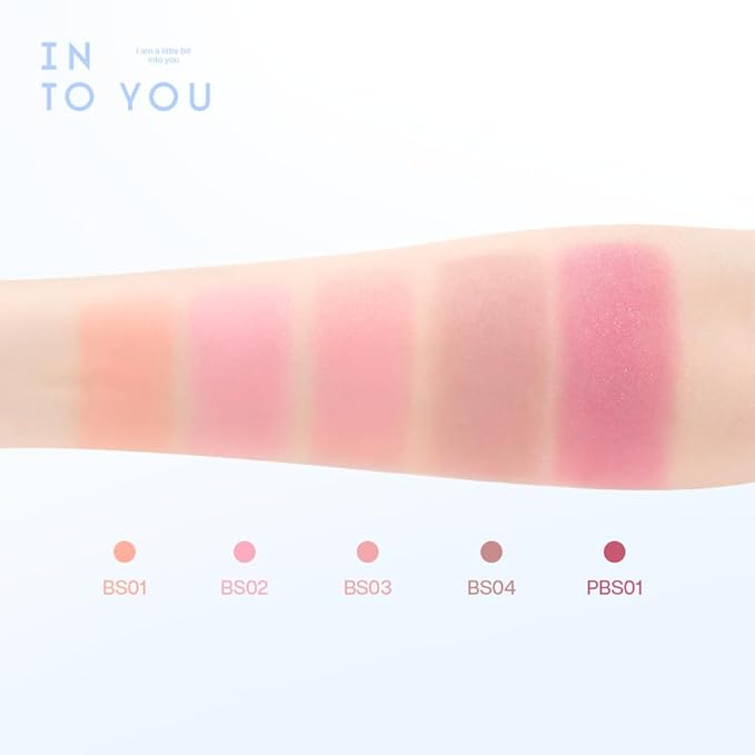 INTO YOU Cream Blush Stick Water Blurring, 5 in 1 Multi-purpose Makeup Balm Stick, Hydrating Blush Tint for Cheeks & Eyes, Lightweight, Long Wearing, Easy to Apply & Blend, BS02