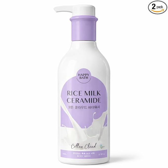 Rice Milk Ceramide Cotton Cloud Body Wash, Vegan, 400g / 22.30 oz