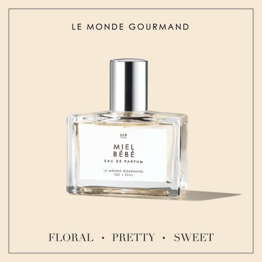 Le Monde Gourmand Miel Bébé Eau de Parfum Spray Perfume for Women, Honey Blossom, Mandarin & Praline Floral‑Gourmand Scent, Vegan & Cruelty Free, 1 fl oz (30 ml)