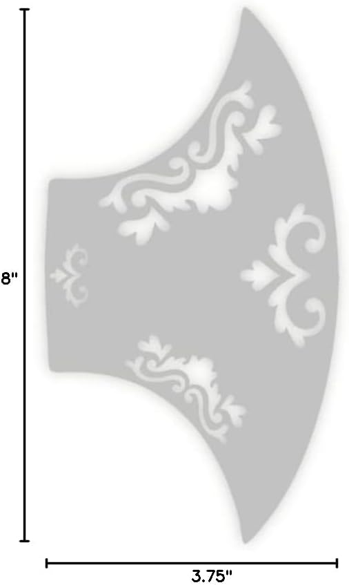 Stencil1FX Flourishes 3 Eyes Makeup Stencil - Fairy Renaissance Elven Princess - Makeup Stencil for Costumes, Dress Up, Halloween, Cosplay, Face Painting, Raves, Festivals, Parades, Parties